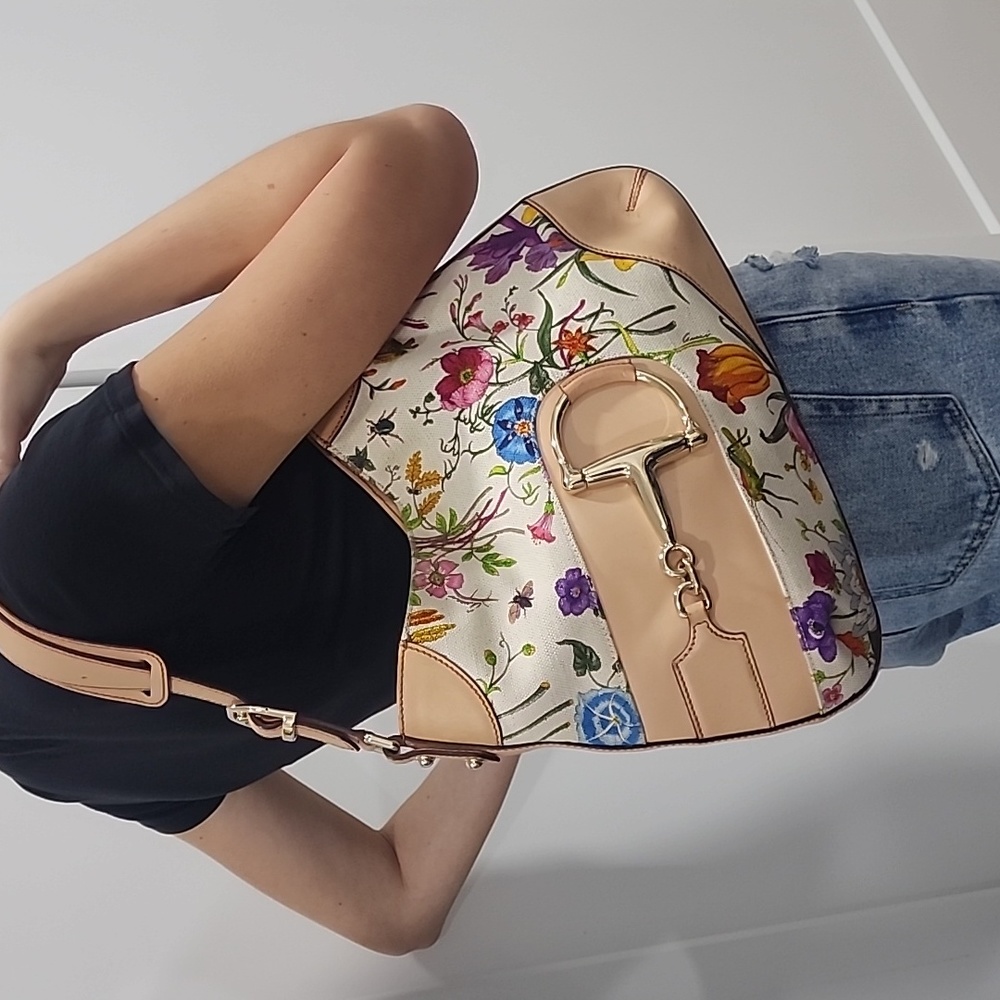 Gucci Horsebit Floral bag